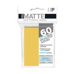 PRO-Matte Small Size Deck Protector sleeves (60 ct.) Yellow